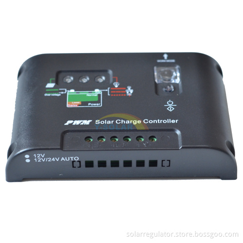 10A Solar panel Controller PWM 12V 24V auto intelligence solar controller 10I-EC